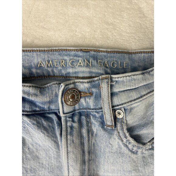 AMERICAN EAGLE Jeans Womens Size 8 Regular Distressed Highest Rise 90s Boyfriend - Picture 3 of 10